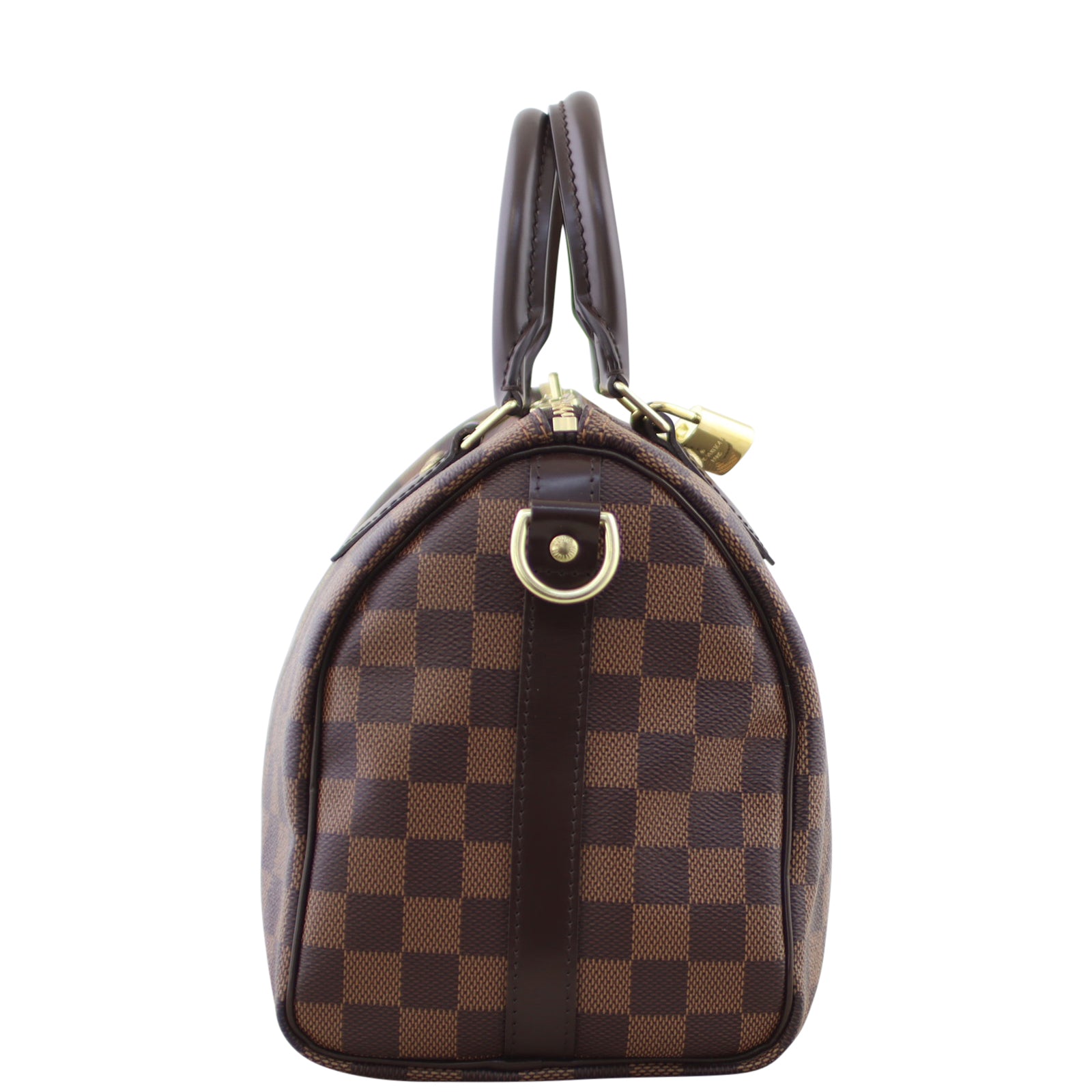 Louis Vuitton Speedy 25 Bandouliere Damier Ebene Side