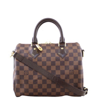Louis Vuitton Speedy 25 Bandouliere Damier Ebene Front