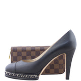 Louis Vuitton Zippy Wallet Damier Ebene Shoe