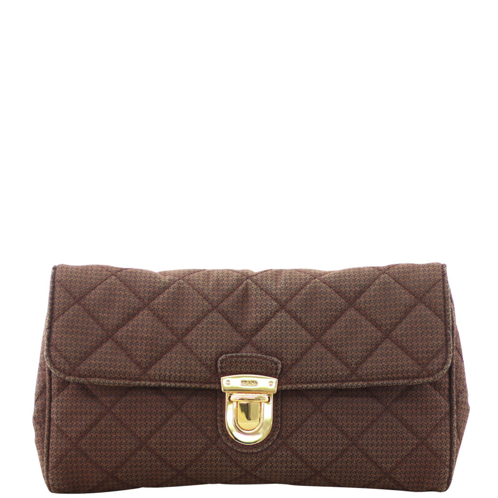 Prada Quilted Chain Crossbody Bag front