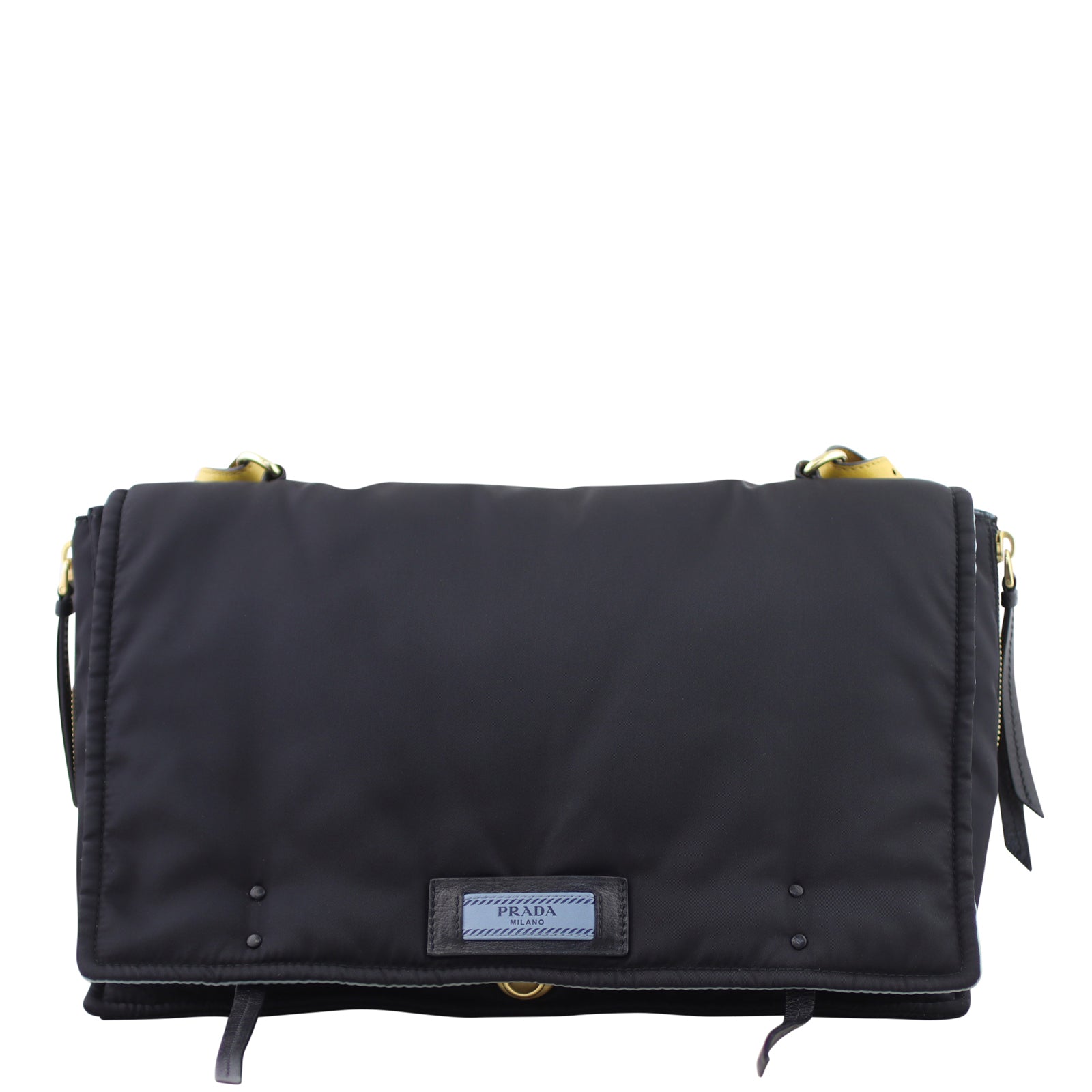 Prada Etiquette Tessuto Messenger Bag Front