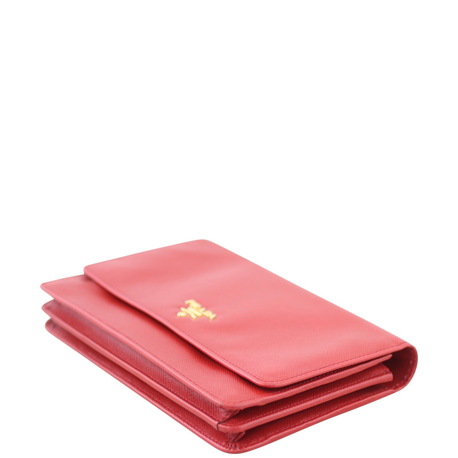 Prada Saffiano Wallet on Strap Corner