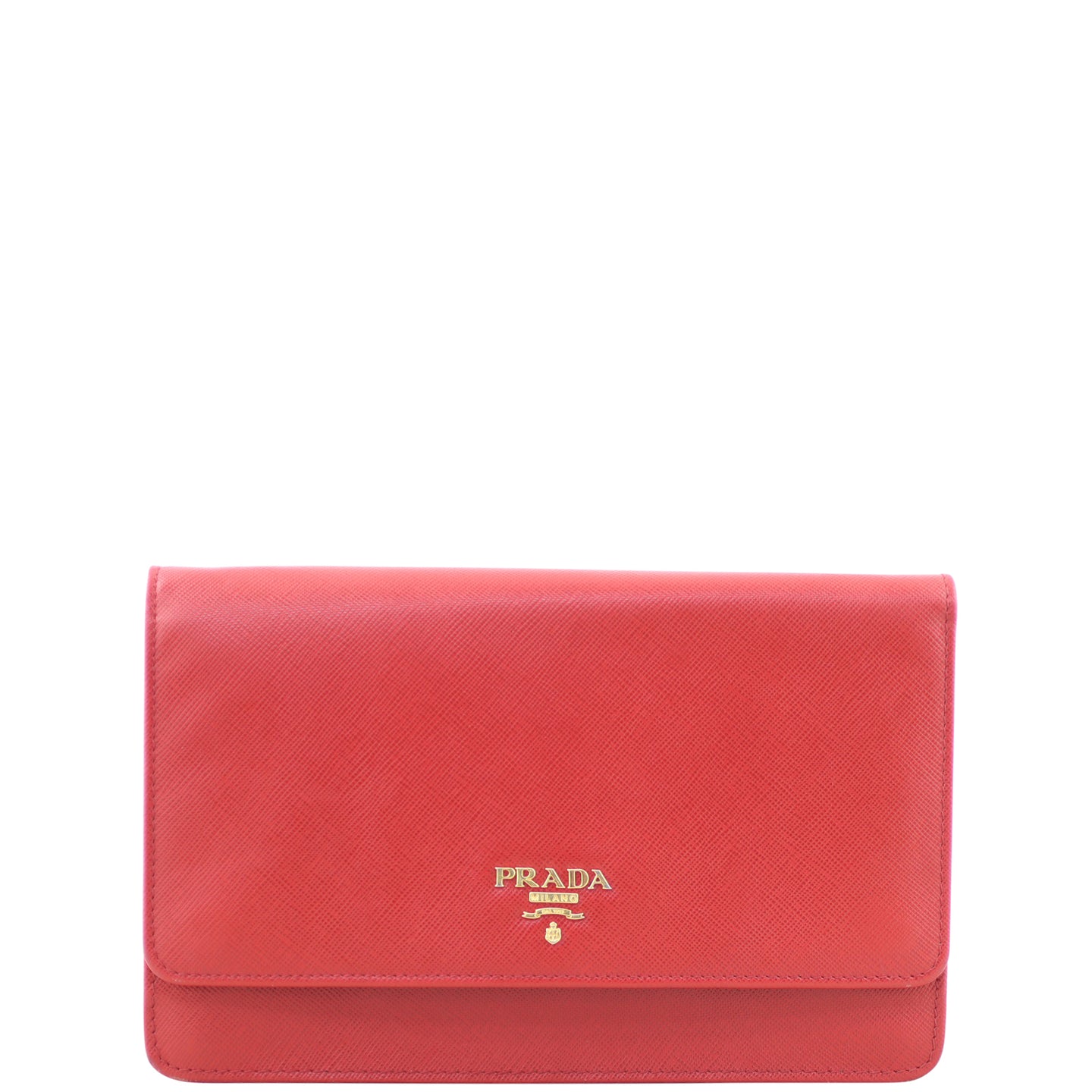 Prada Saffiano Wallet on Strap Front