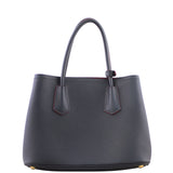 Prada Saffiano Cuir Double Tote Small Back