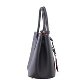 Prada Saffiano Cuir Double Tote Small Side