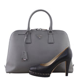 Prada Saffiano Dome Tote Shoe