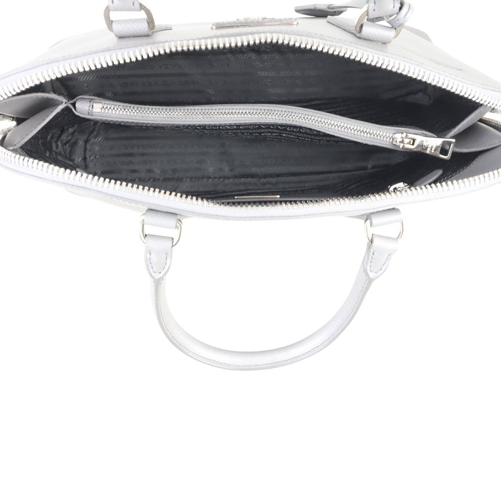 Prada Saffiano Dome Tote Whole interior