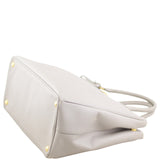 Prada Saffiano Lux Galleria Double Zip Tote Medium Corner