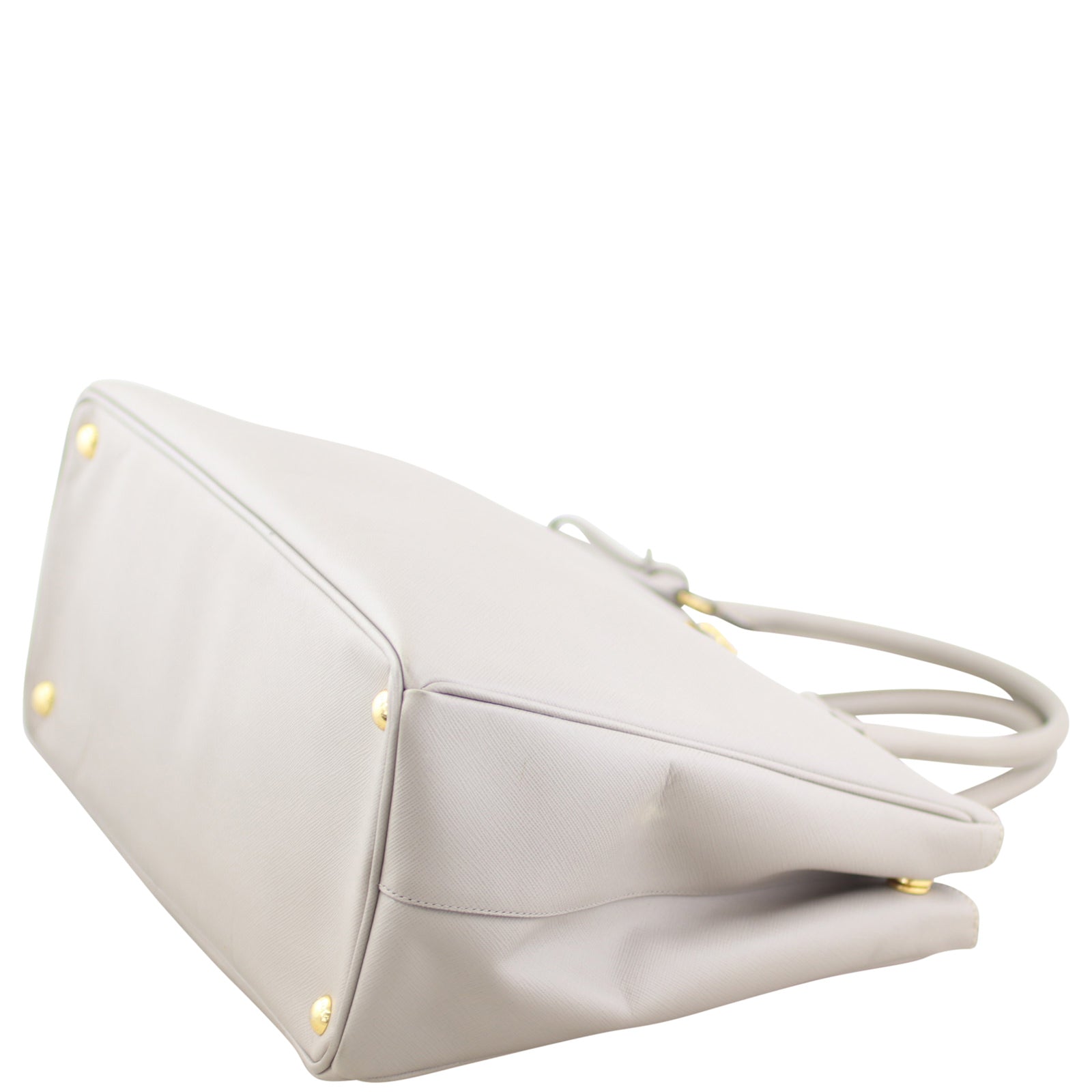 Prada Saffiano Lux Galleria Double Zip Tote Medium Corner