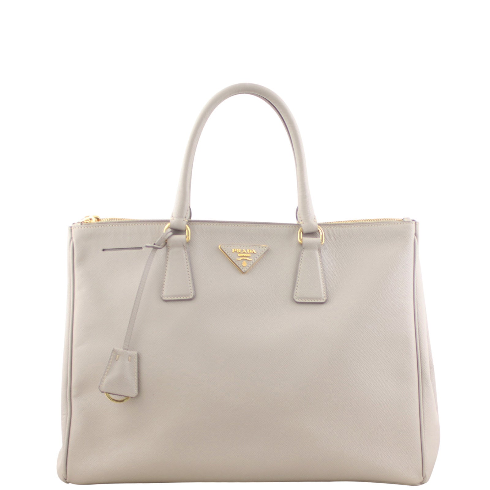 Prada Saffiano Lux Galleria Double Zip Tote Medium Front