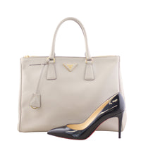 Prada Saffiano Lux Galleria Double Zip Tote Medium Shoe