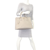 Prada Saffiano Lux Galleria Double Zip Tote Medium Mannequin