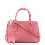 Prada Saffiano Lux Galleria Double Zip Tote Mini Front