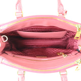 Prada Saffiano Lux Galleria Double Zip Tote Mini Whole interior