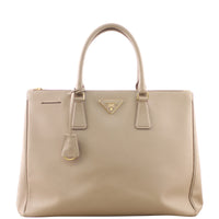 Prada Saffiano Lux Galleria Double Zip Tote Medium Front