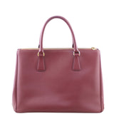 Prada Saffiano Lux Galleria Double Zip Tote Back