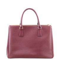 Prada Saffiano Lux Galleria Double Zip Tote Back