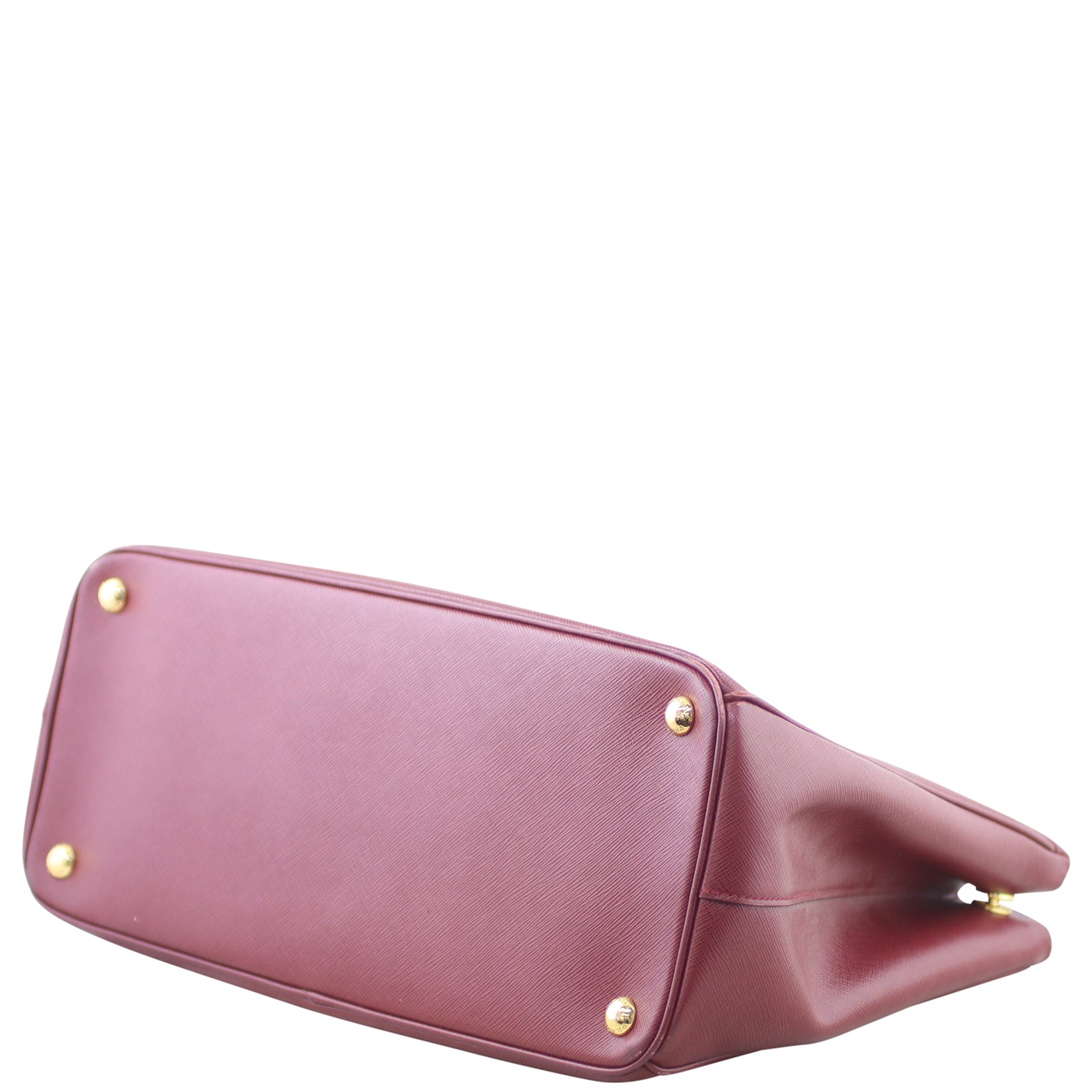 Prada Saffiano Lux Galleria Double Zip Tote Corner