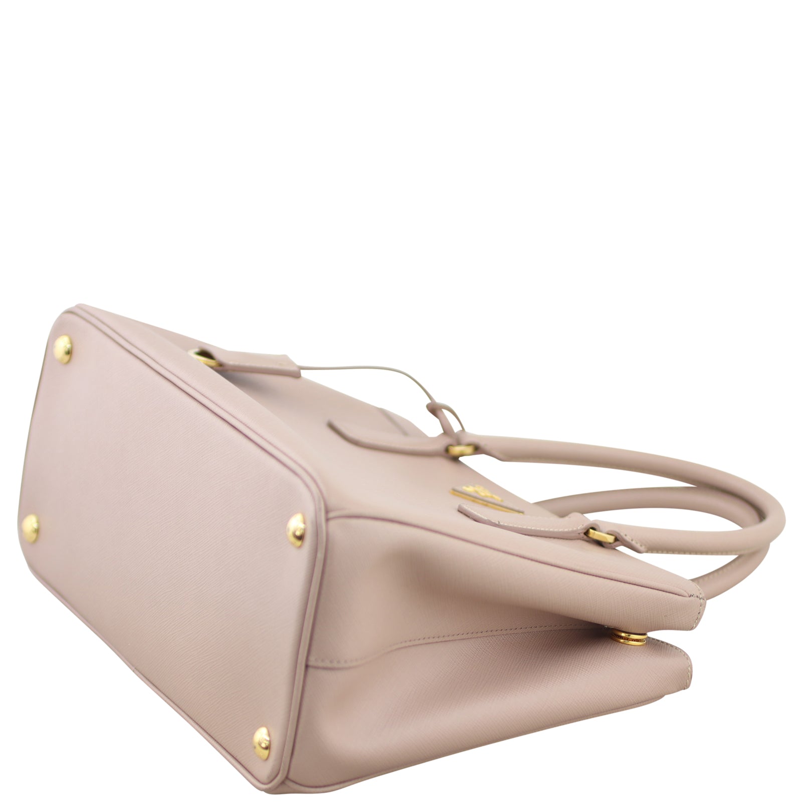 Prada Saffiano Lux Galleria Double Zip Tote Small Corner