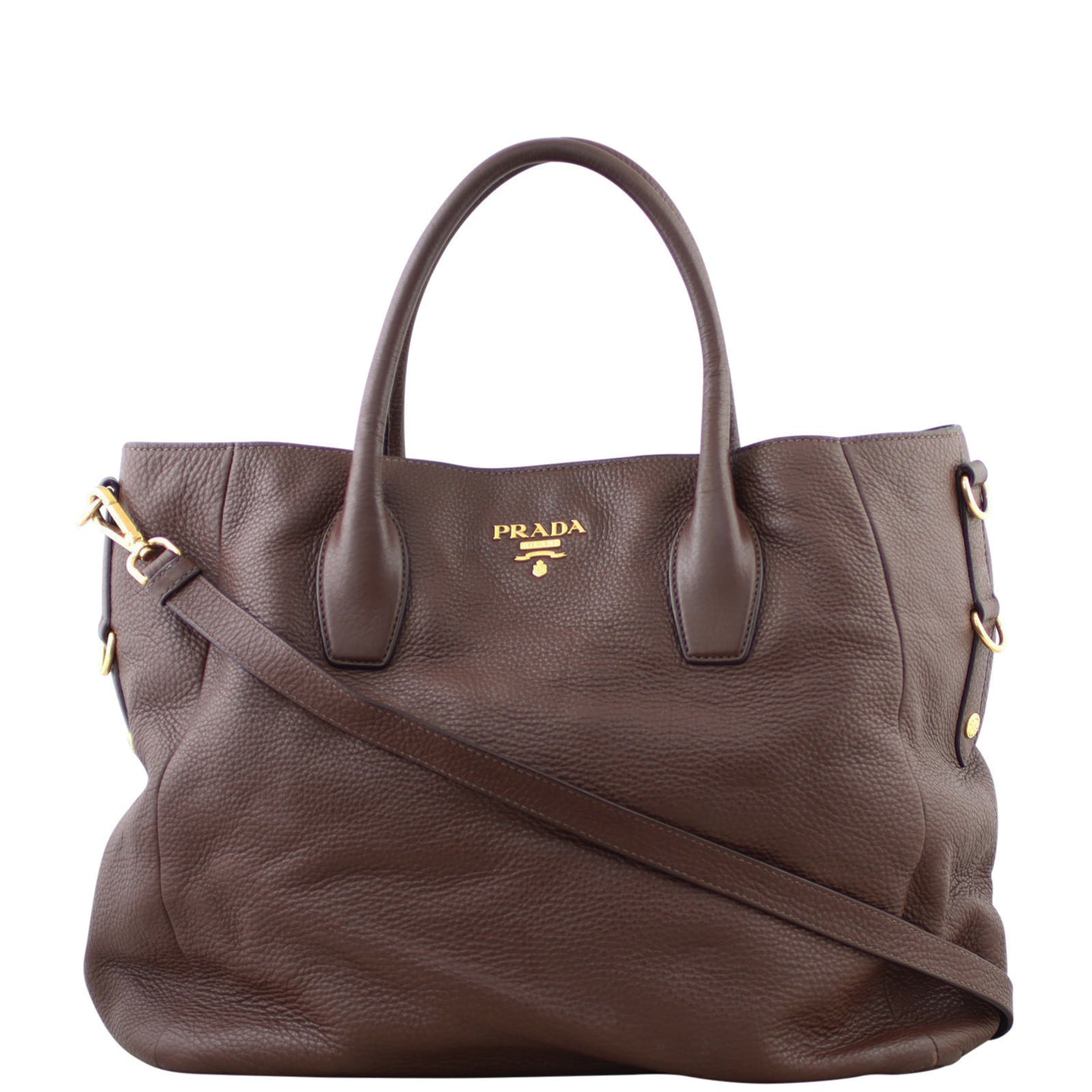 Prada Vitello Daino Shopping Tote Front