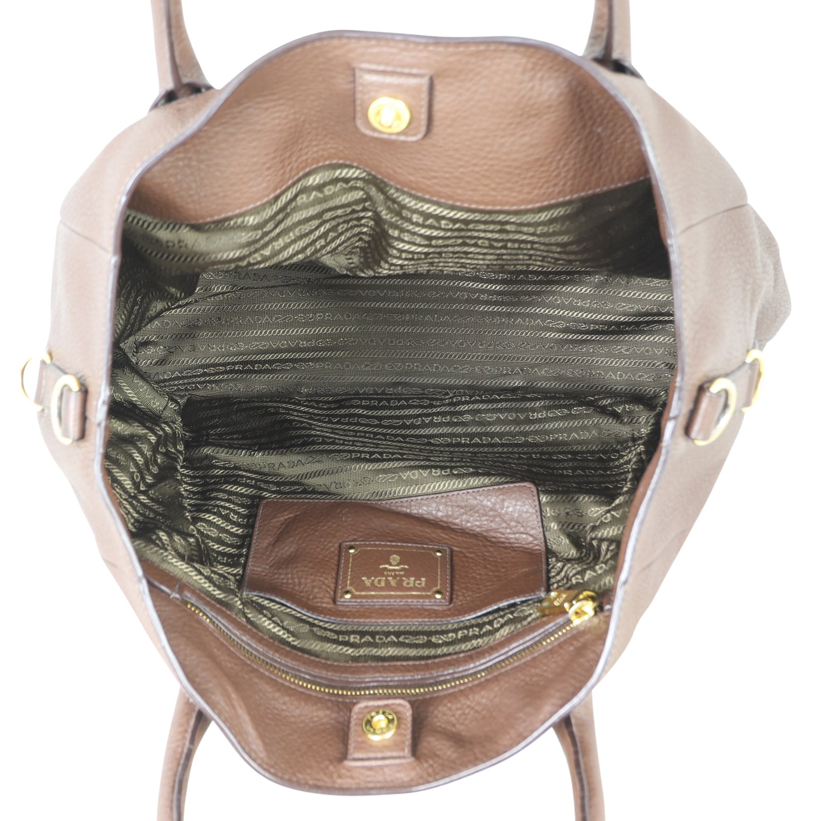 Prada Vitello Daino Shopping Tote Whole interior