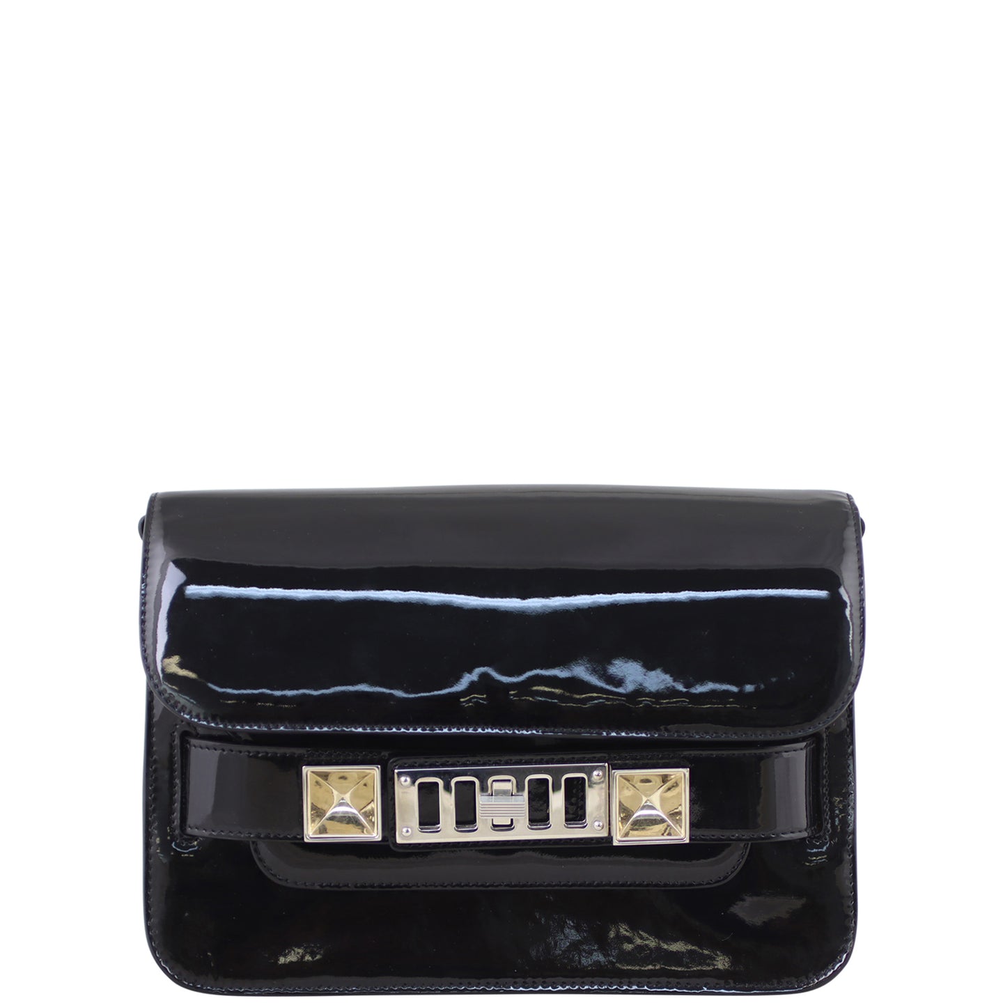 Proenza Schouler PS11 Mini Classic Patent Front