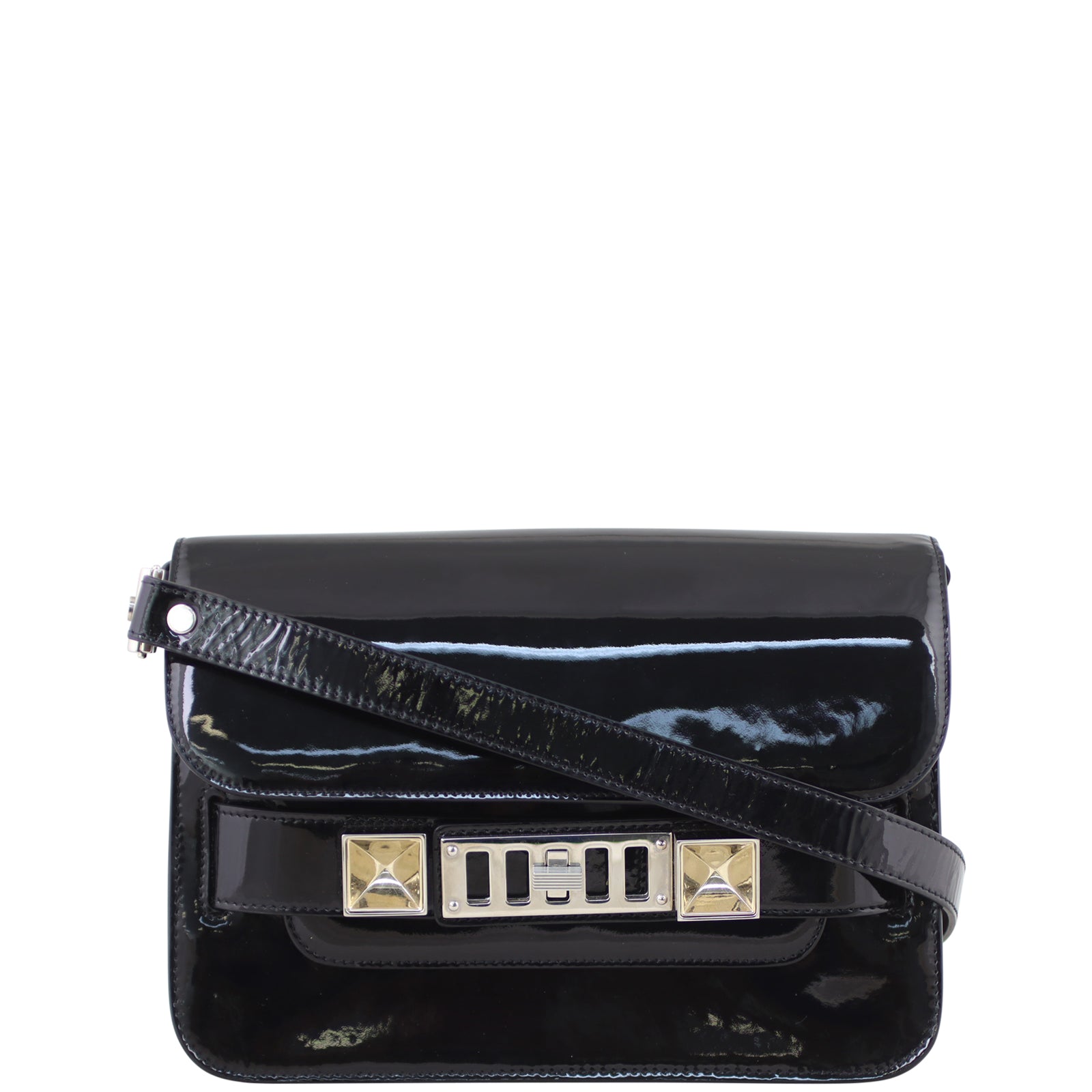 Proenza Schouler PS11 Mini Classic Patent Front