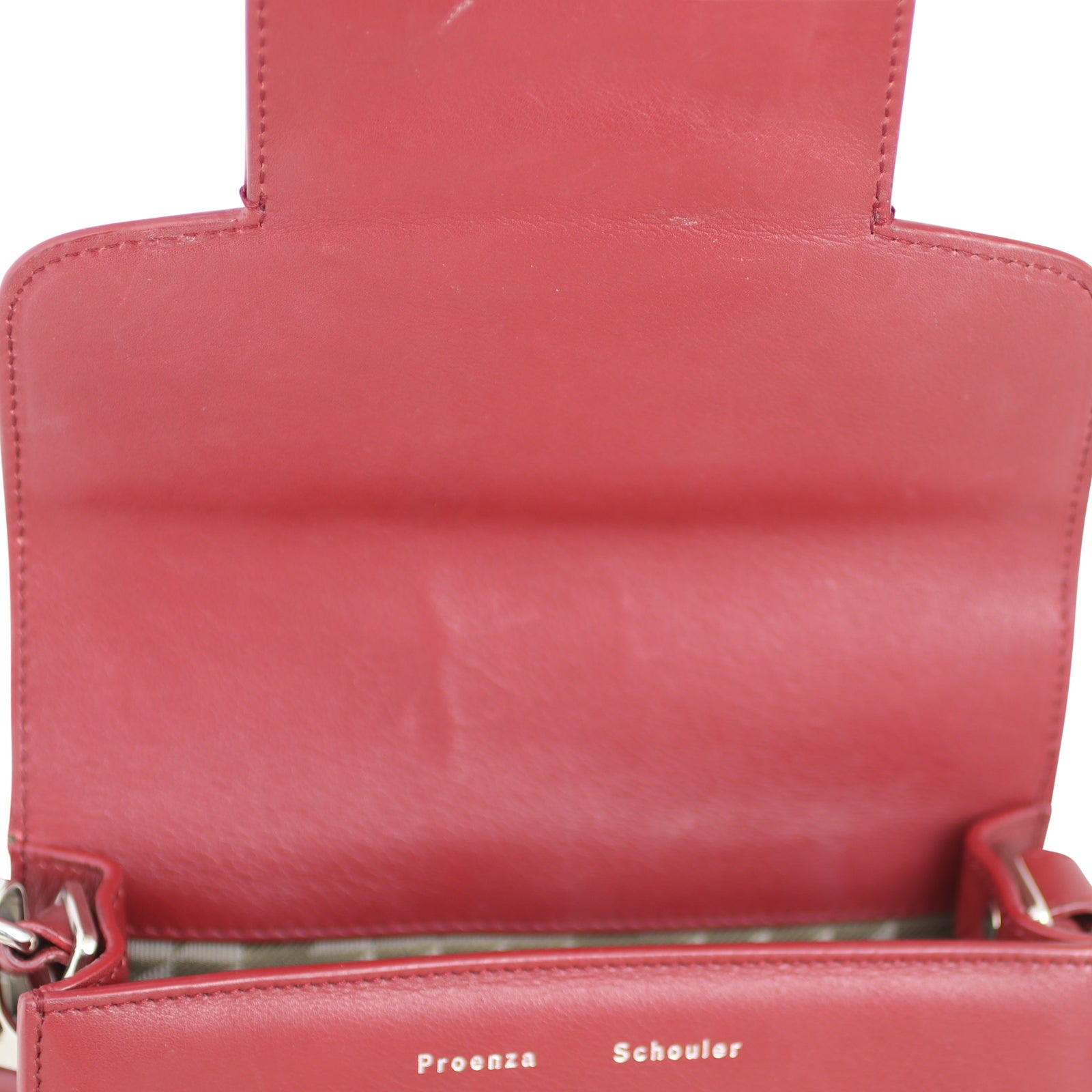 Proenza Schouler PS11 Tiny Crossbody interior flap