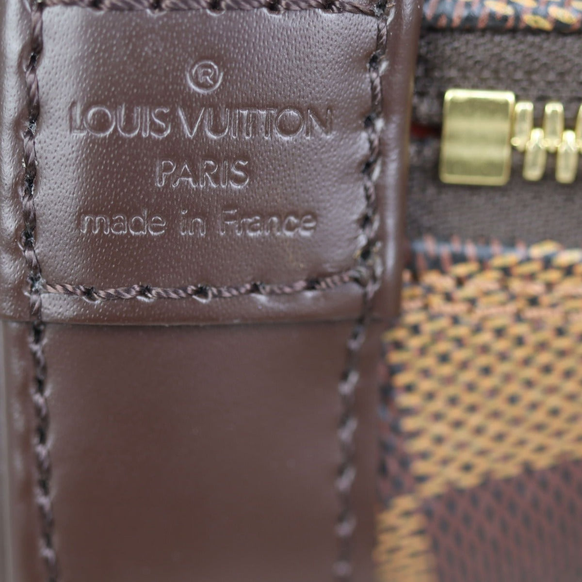 Louis Vuitton Alma BB Damier Ebene Stamp
