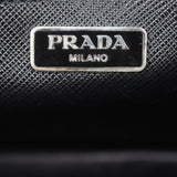 Prada Saffiano Lux Sound Crystal Studded Crossbody Stamp
