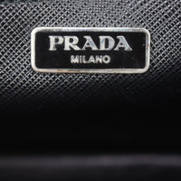 Prada Saffiano Lux Sound Crystal Studded Crossbody Stamp