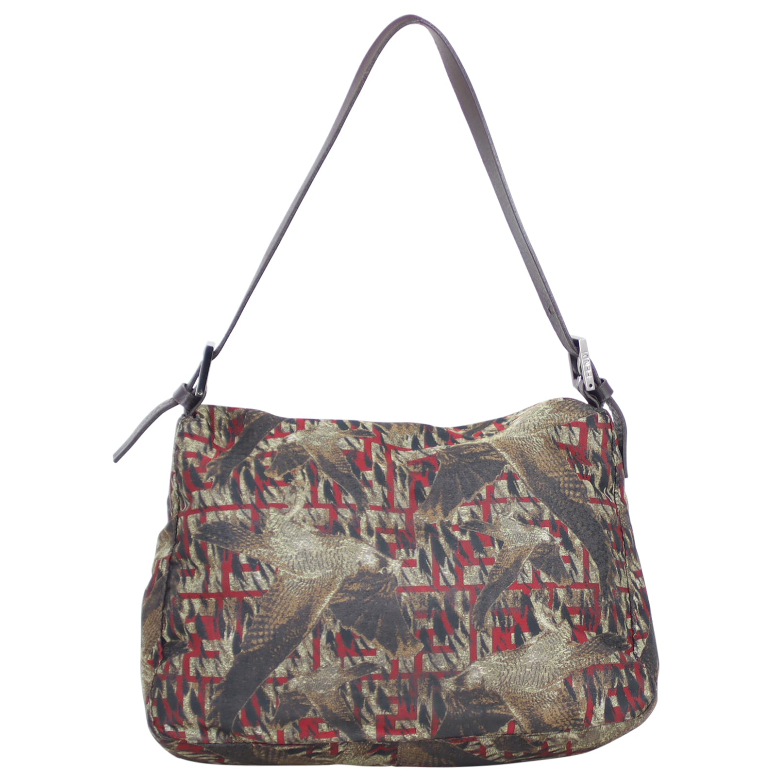 Fendi Mamma Baguette Bird Print Back