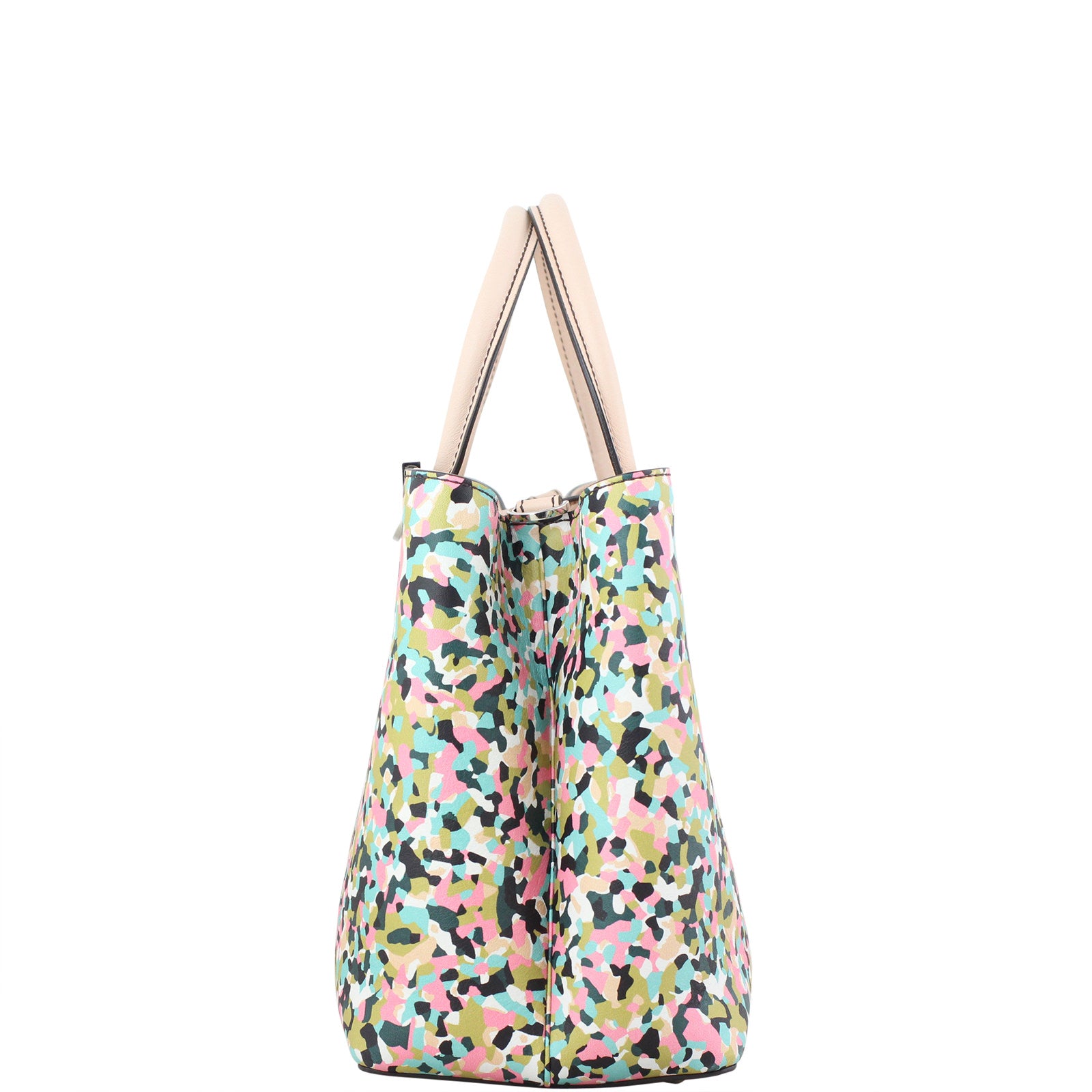 Fendi Petite 2Jours Vitello Tote Multicolour Left