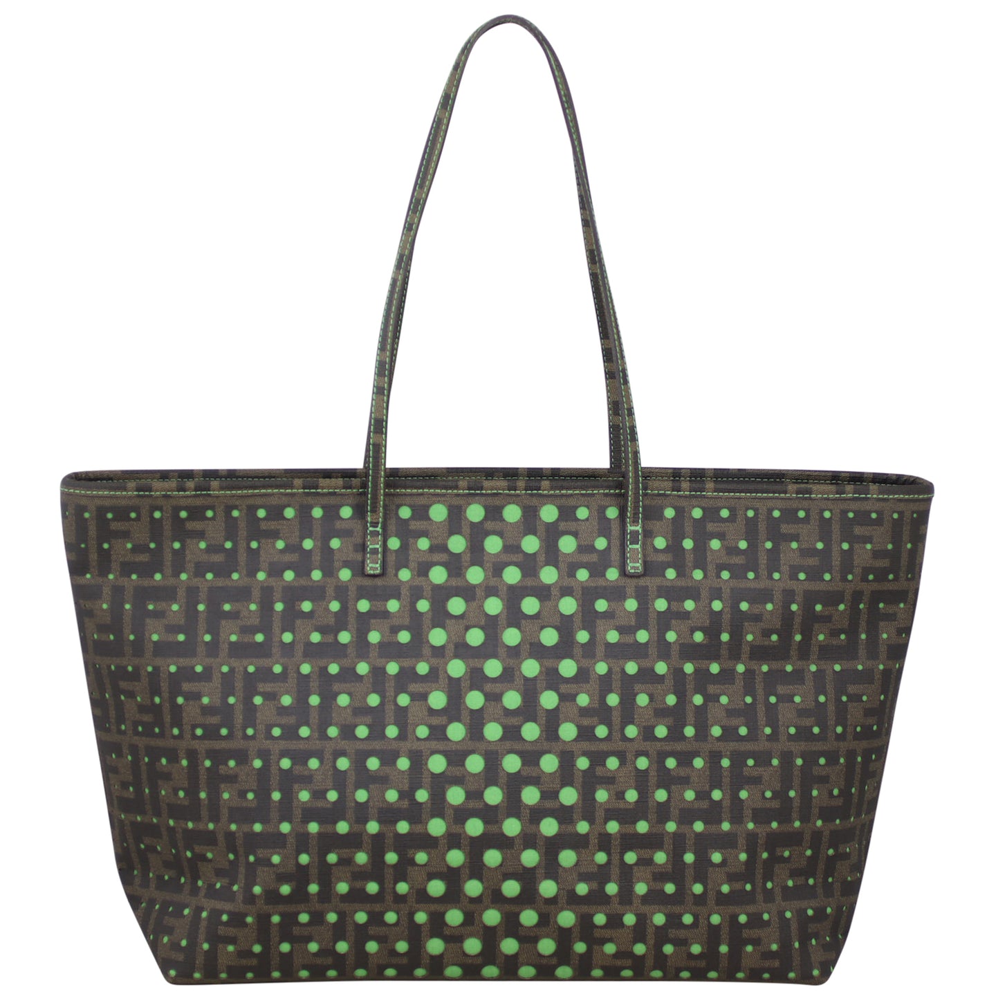 Fendi Zucca Perforated Roll Tote Back