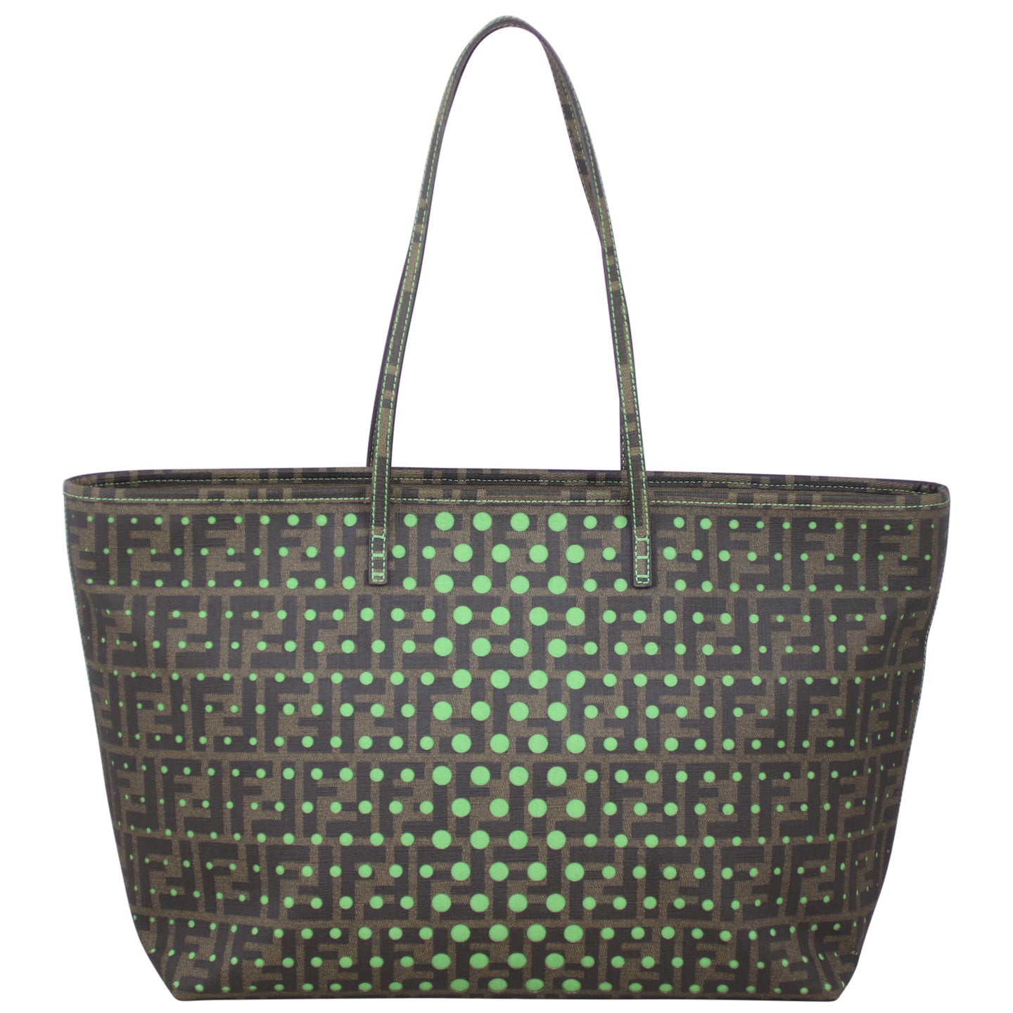 Fendi Zucca Perforated Roll Tote Front