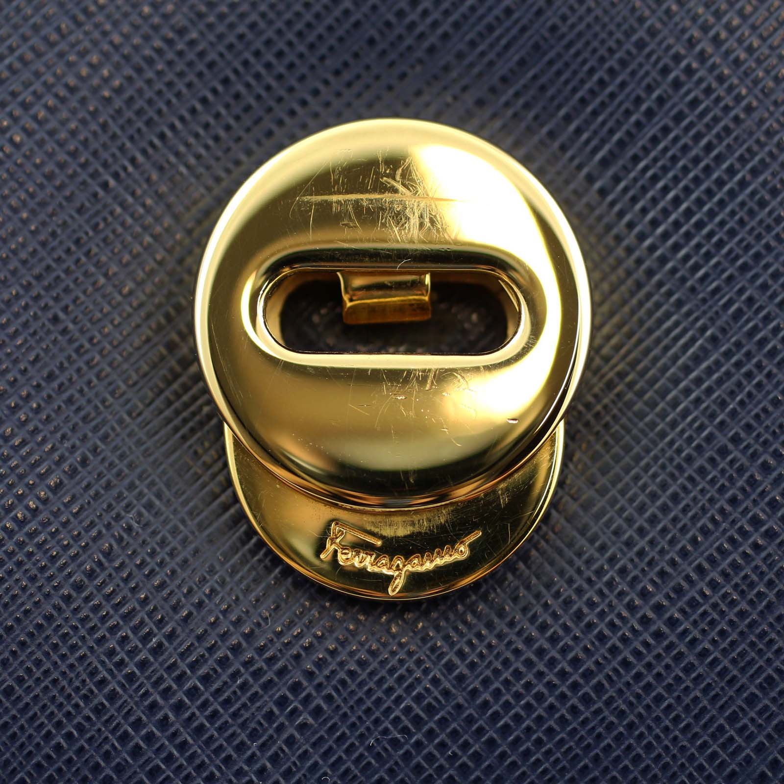 Salvatore Ferragamo Ginny Vara Saffiano Clasp