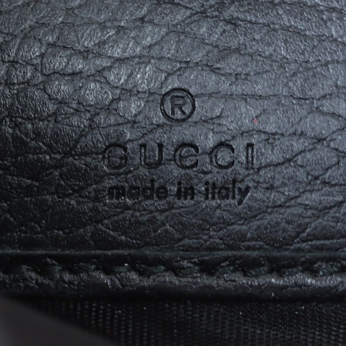Gucci GG Leather Zip Around Wallet Stamp
