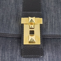 Valentino B-Rockstud Denim Shoulder Bag Hardware
