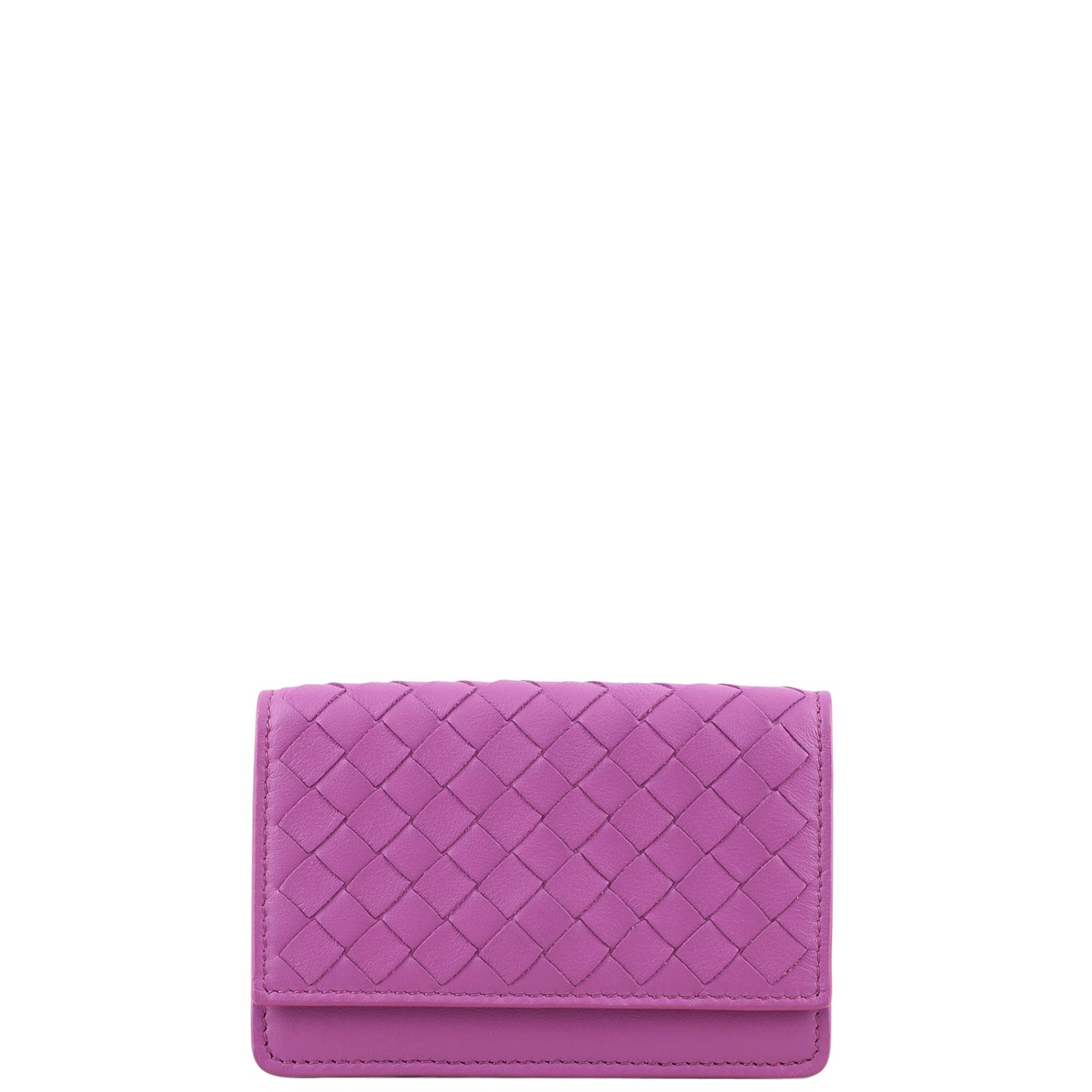 Bottega Veneta Intrecciato Card Case Front