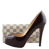 Louis Vuitton Emilie Wallet Damier Azur Shoe