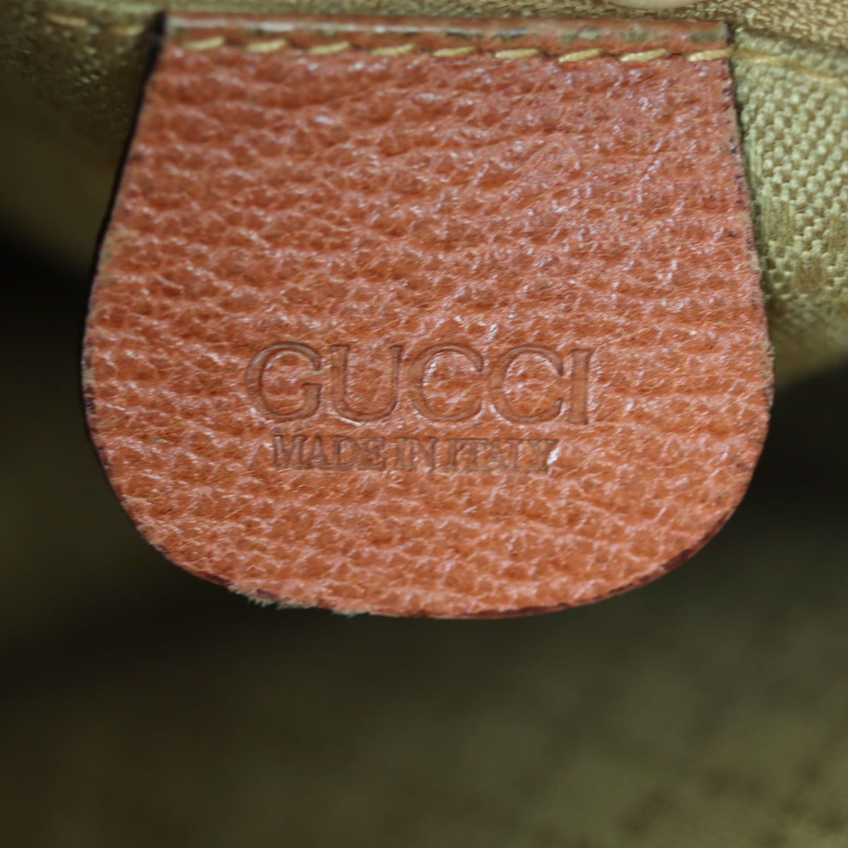 Gucci Vintage Drawstring Bucket Bag Stamp
