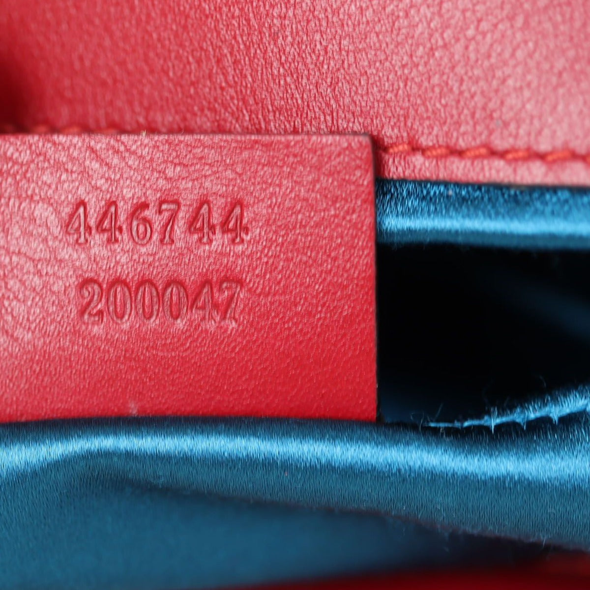 Gucci GG Marmont Velvet Mini Shoulder Bag Date code
