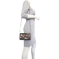 Givenchy Flower Camouflage Print Chain Wallet Mannequin