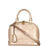 Louis Vuitton Alma BB Monogram Vernis Front with strap