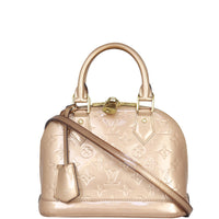 Louis Vuitton Alma BB Monogram Vernis Front with strap