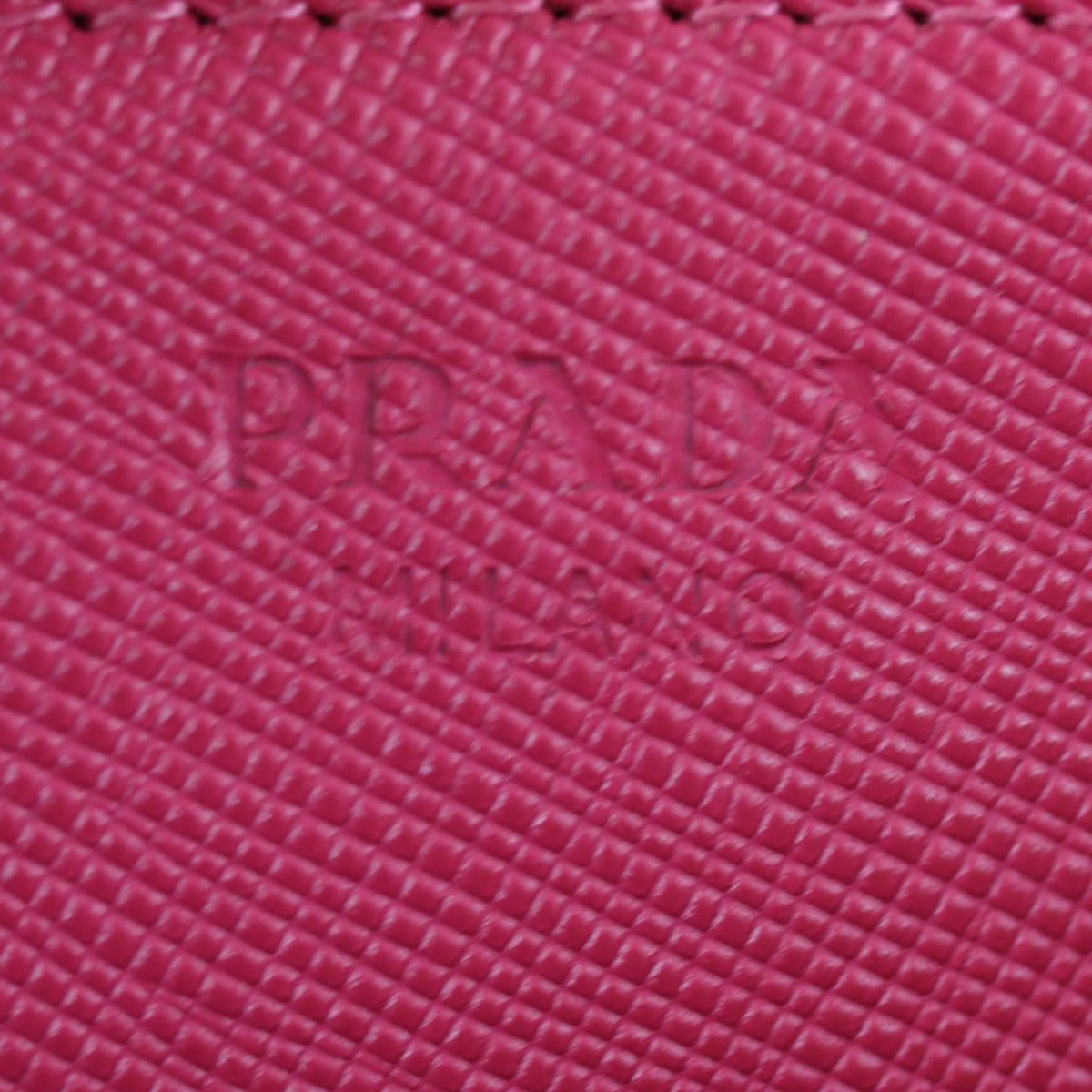 Prada Saffiano Wallet on Strap Stamp