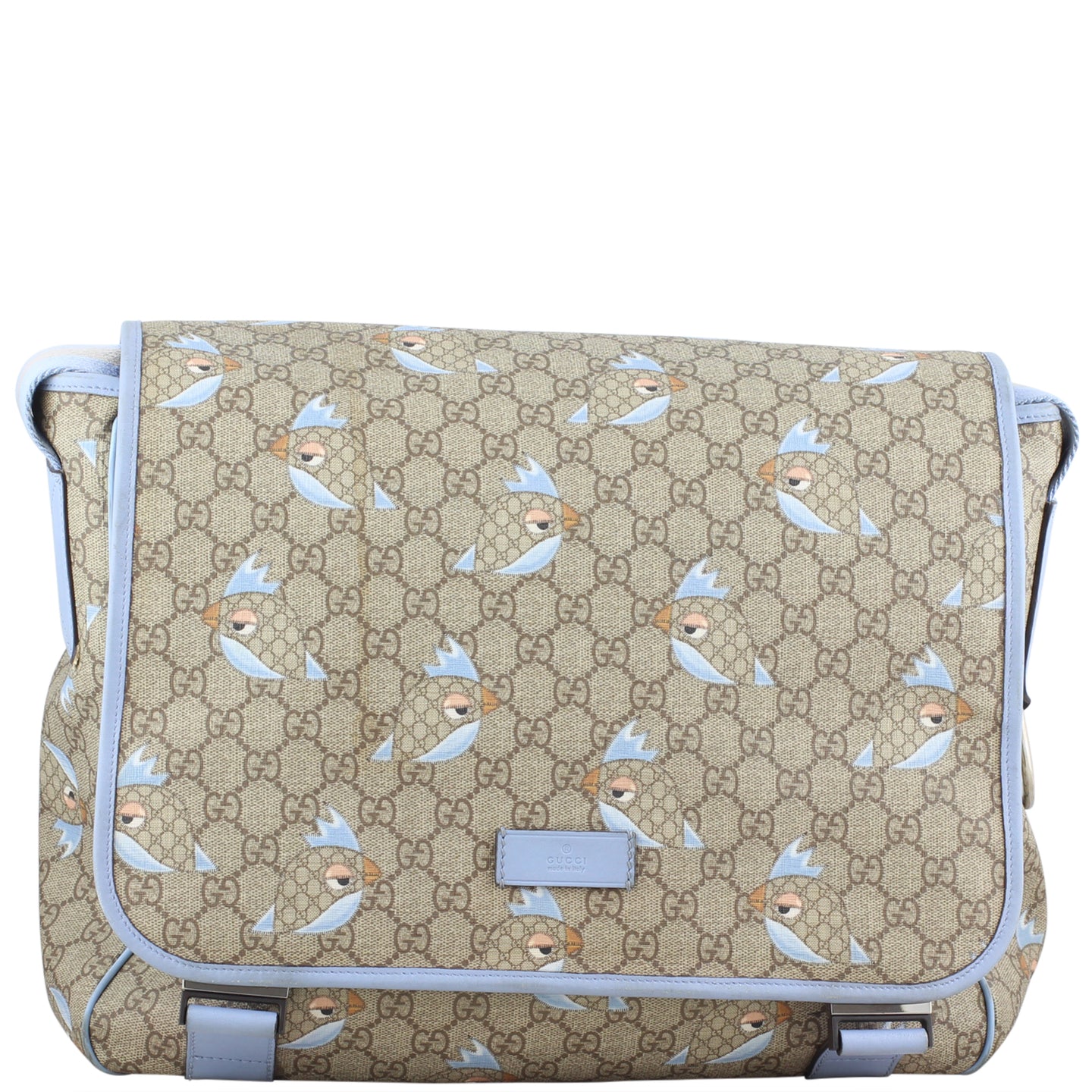 Gucci GG Supreme Zoo Bird Baby Bag Front