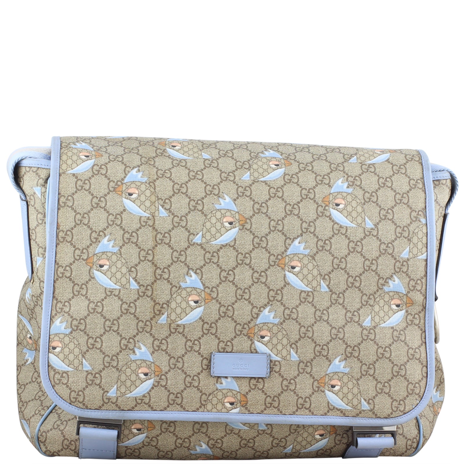 Gucci GG Supreme Zoo Bird Baby Bag Front