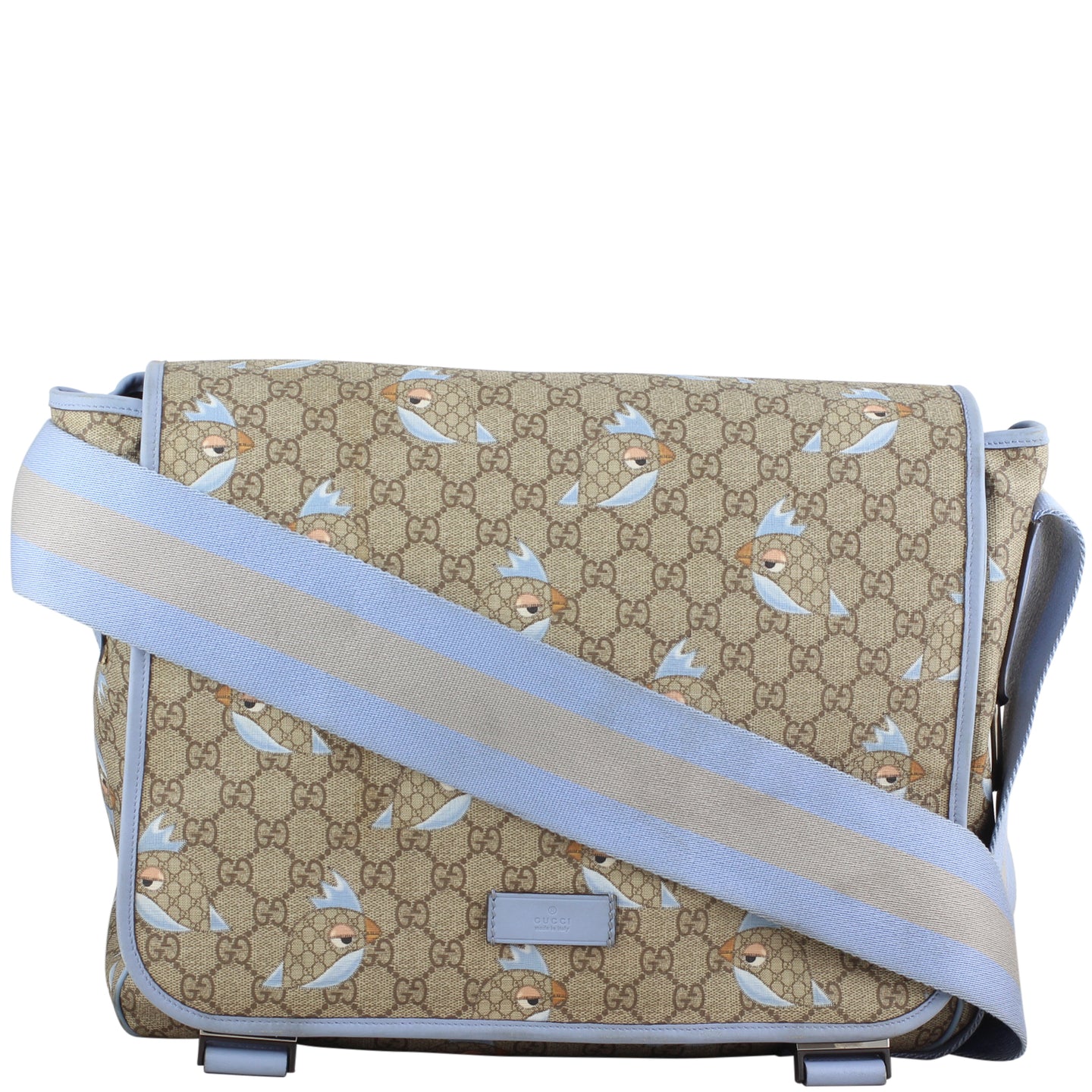 Gucci GG Supreme Zoo Bird Baby Bag Front Strap