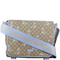 Gucci GG Supreme Zoo Bird Baby Bag Front Strap